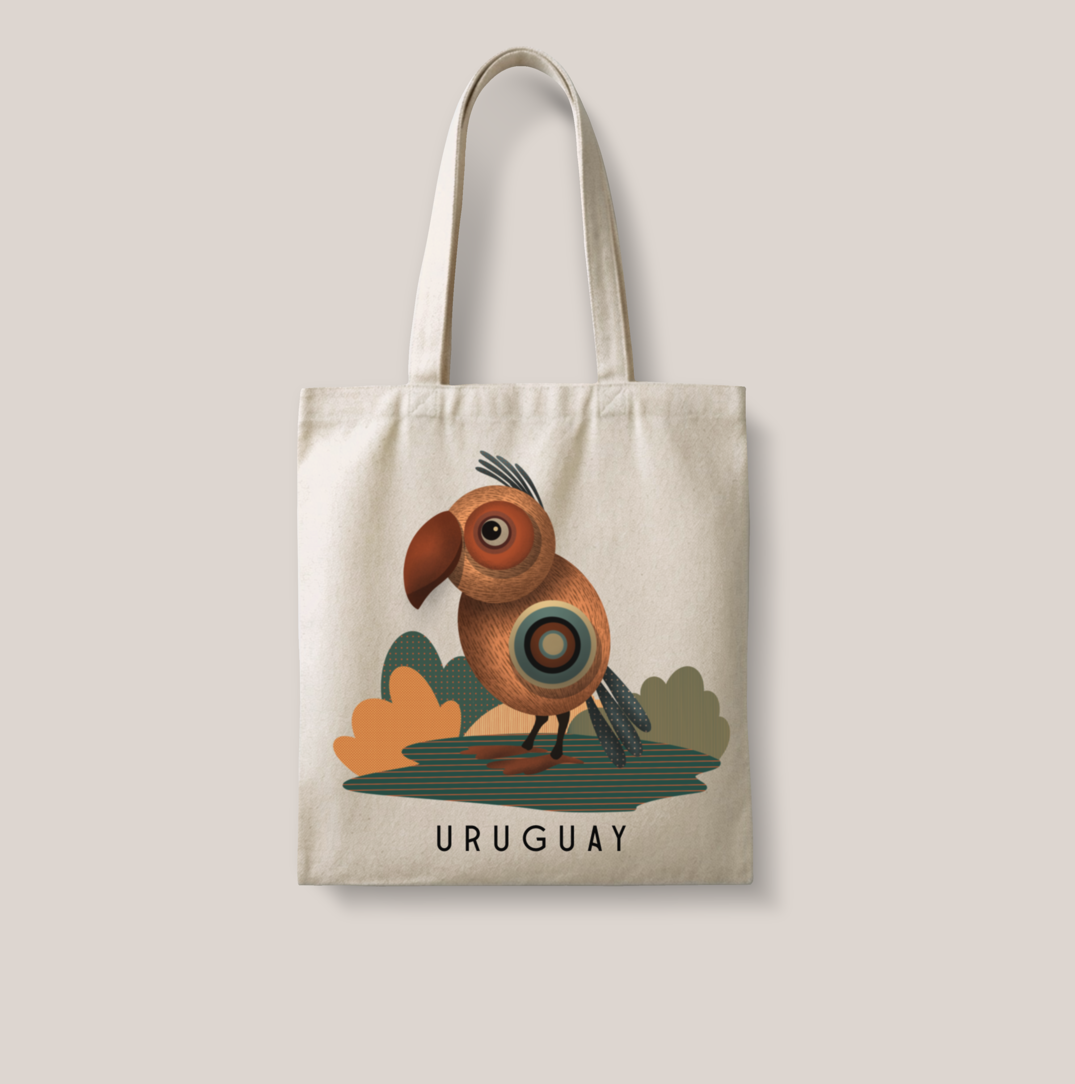 Tote bag de lienzo Loro