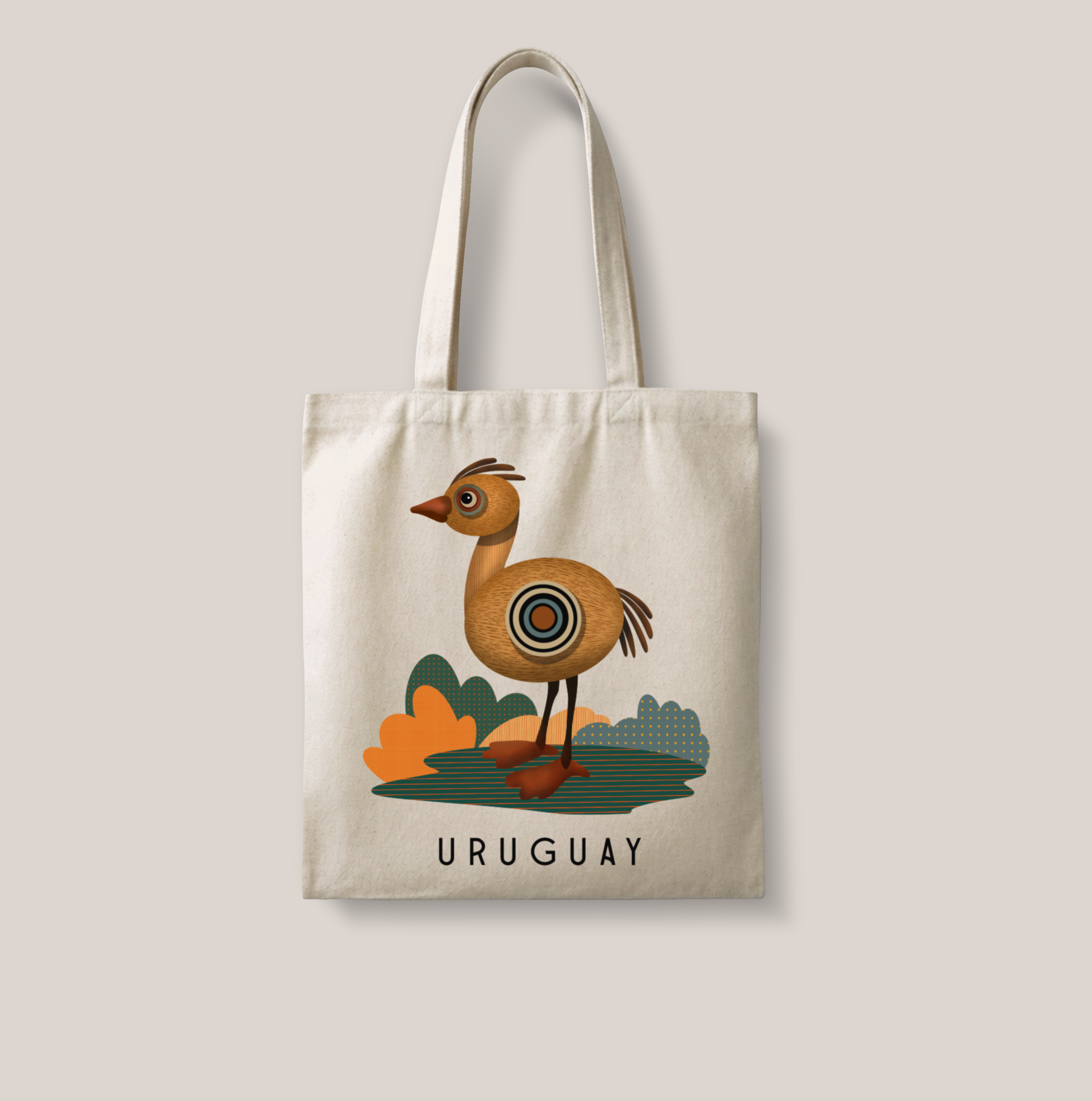 Tote bag de lienzo Ńandú