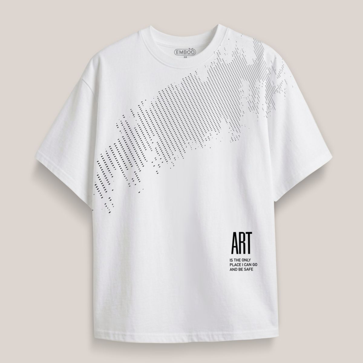 camiseta_art_is_the_only_blanco_1