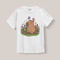 camiseta_capibara_flores_blanco_1