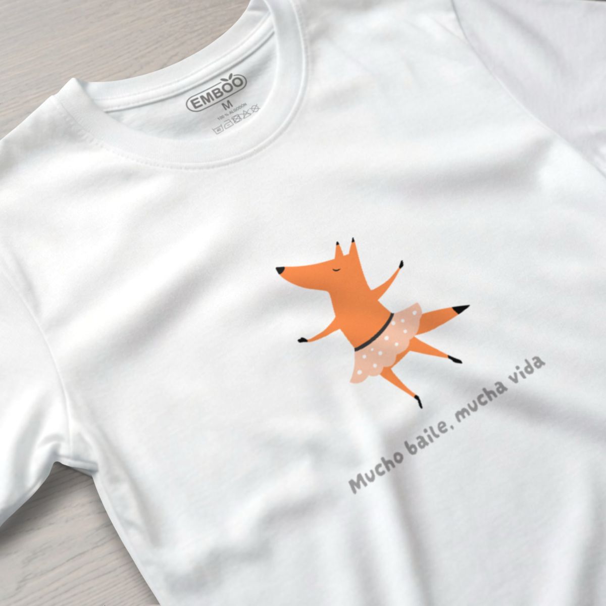 camiseta_zorro_bailarín_blanco_2